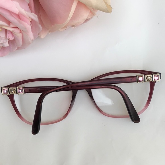 ombre Versace eyeglasses w/crystal detail. 💓 - Picture 2 of 16